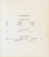 Table of Contents, Cottonwood County 1896